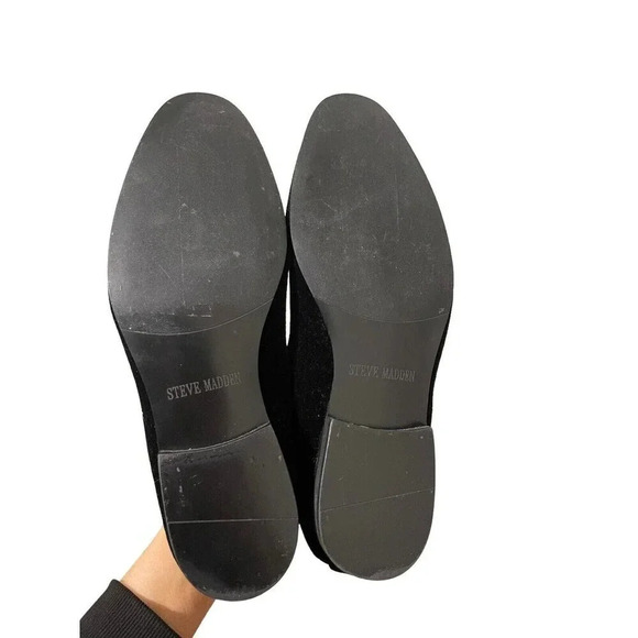 Steve Madden Laight Men's Slip On Loafer‎ w Satin Lining Size 9.5 Black Velvet - Picture 5 of 6